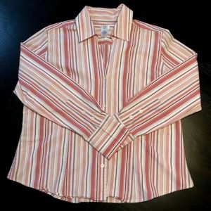 G.H. Bass & Co Button up Stretch Long Sleeve Top